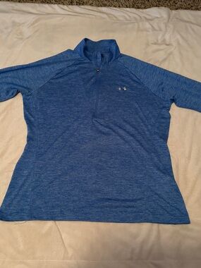 Under Armour Women's Blue Half-Zip Performance Pullover